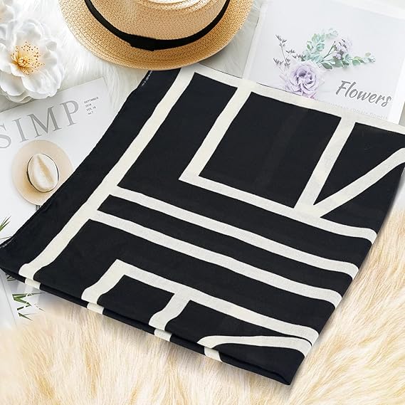 Scarfs for Women Light Soft Solid plaid Fashion Scarves Sunscreen Shawls for All Seasons
