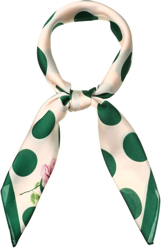 70cm Polka Dots Square Scarf Neck Scarves Kerchief Neckerchief Headband for Women