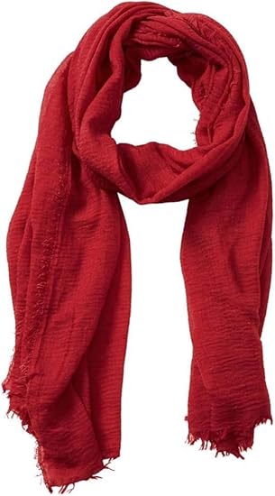 Cotton Blend Crinkle Vintage Soft Scarf with Fringed Edges,linen scarf,shawl,travel scarf