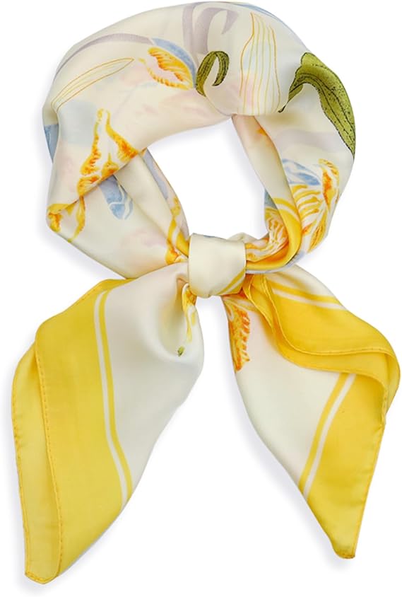 Head Scarf for Women Hair 27'' Square Satin Silk Feeling Bnadana Neck Scarf Handbag Accessories Etc