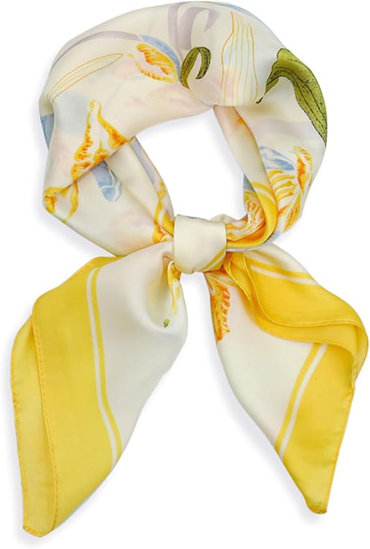 Head Scarf for Women Hair 27'' Square Satin Silk Feeling Bnadana Neck Scarf Handbag Accessories Etc