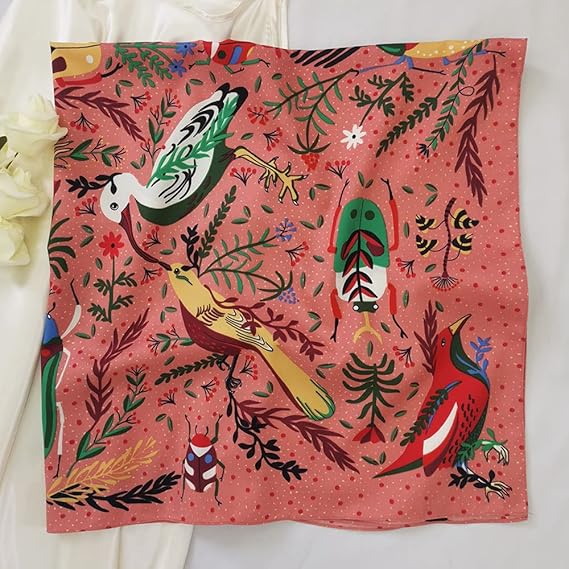 Silk Like Head Scarf for Women - Satin Large Hair Scarves - 35" Square Silk Hair Wrap for Sleeping with Gift Packed