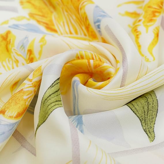 Head Scarf for Women Hair 27'' Square Satin Silk Feeling Bnadana Neck Scarf Handbag Accessories Etc