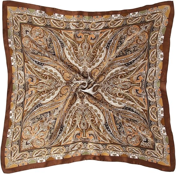 1 Pcs 27.5 Inches Satin Head Scarf Silk Like Hair Scarf Stain Bandana Hair Wrap Neck Scarf for Women